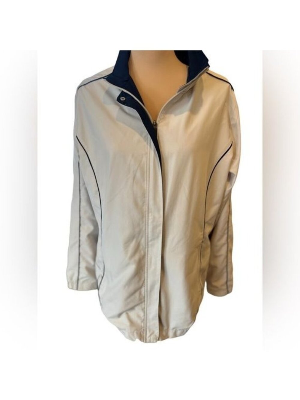 Nike Golf Womens Jacket Windbreaker Long Sleeves Full Zip Mock Neck Size XXL